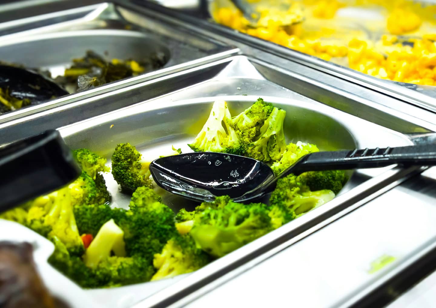 Gemüse in der Mensa