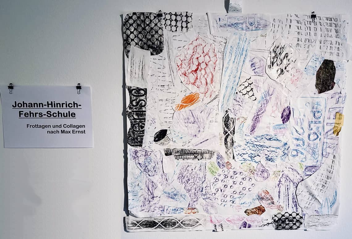Bild als Frottage nach Max Ernst